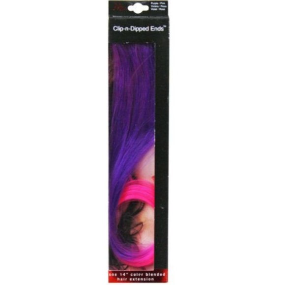 Mia Beauty Other - MIA Clip-N-Dipped Extension Purple Pink Ends, 6 pc